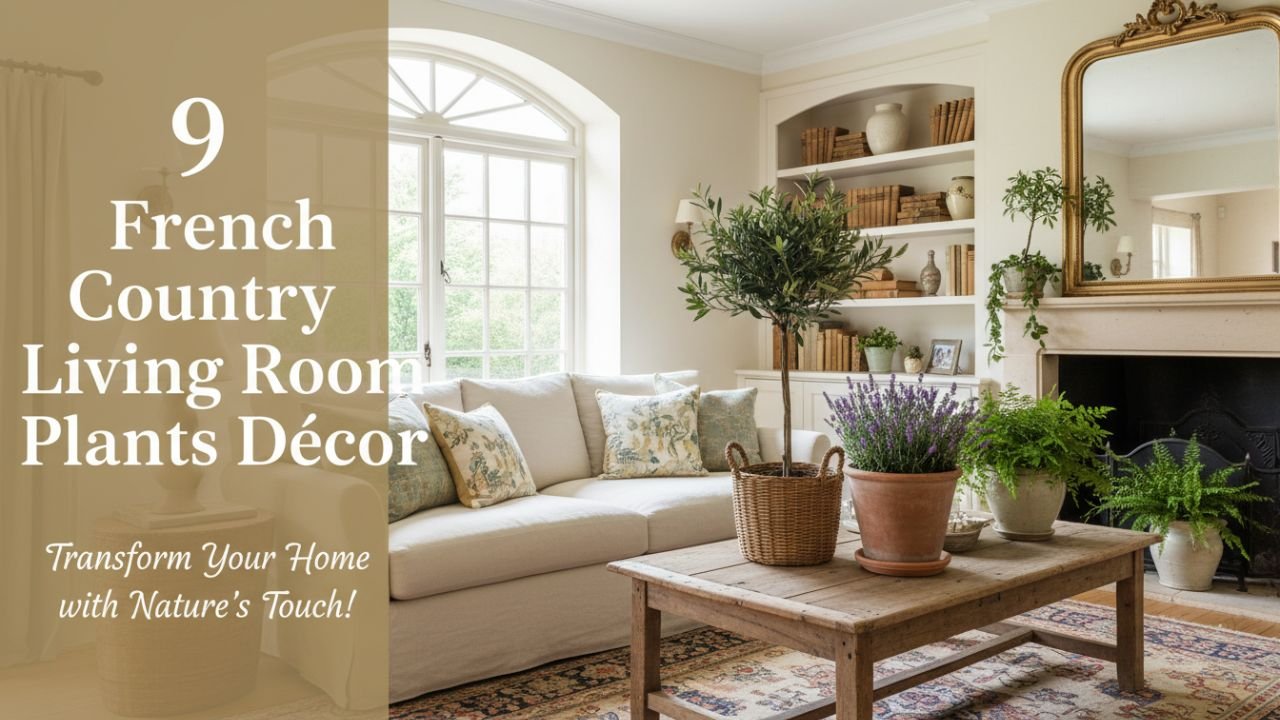 9 French Country Living Room Plants Decor Ideas Full of Soft Charm