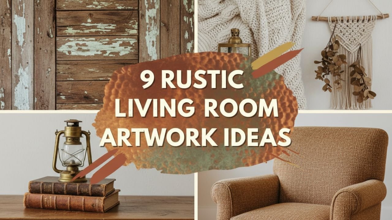 9 Rustic Living Room Artwork Ideas That Bring Warm Cabin Vibes
