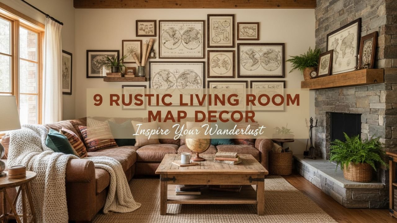 9 Rustic Living Room Map Decor Ideas for Cozy Spaces
