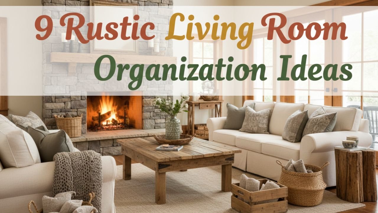 9 Rustic Living Room Organization Ideas with Smart Storage Solutions