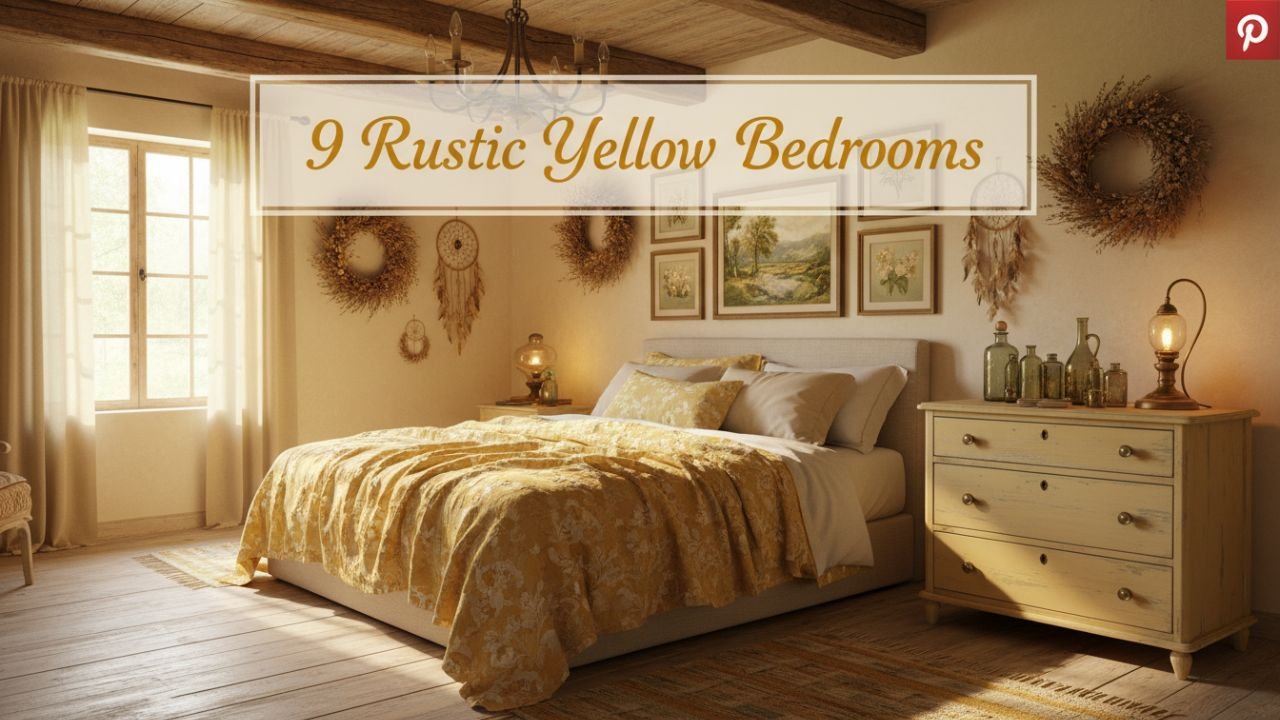 9 Rustic Yellow Bedrooms That Feel Like Home