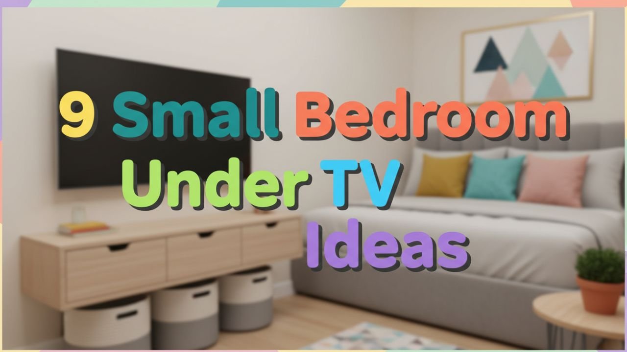 9 Small Bedroom Under TV Ideas Space-Saving Solutions