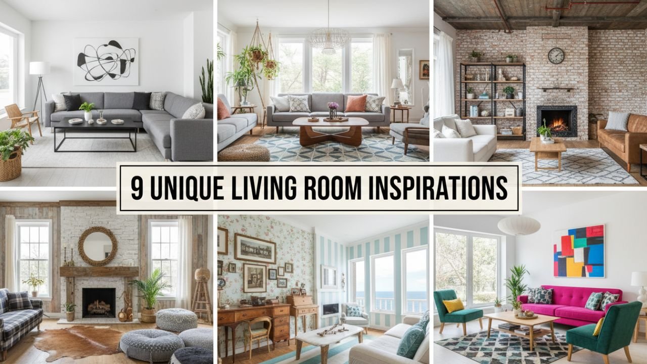 9 Unique Living Room Inspirations for Every Decor Enthusiast