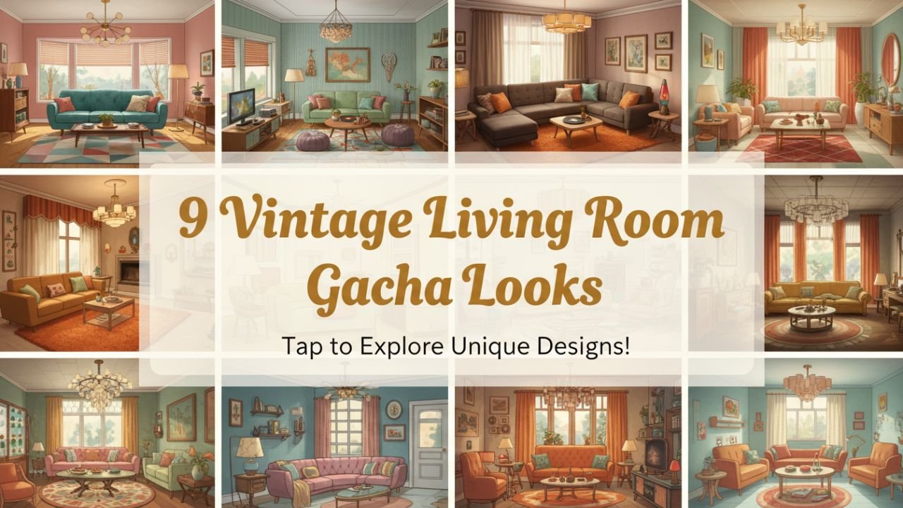 9 Vintage Living Room Gacha Looks That Bring Timeless Charm