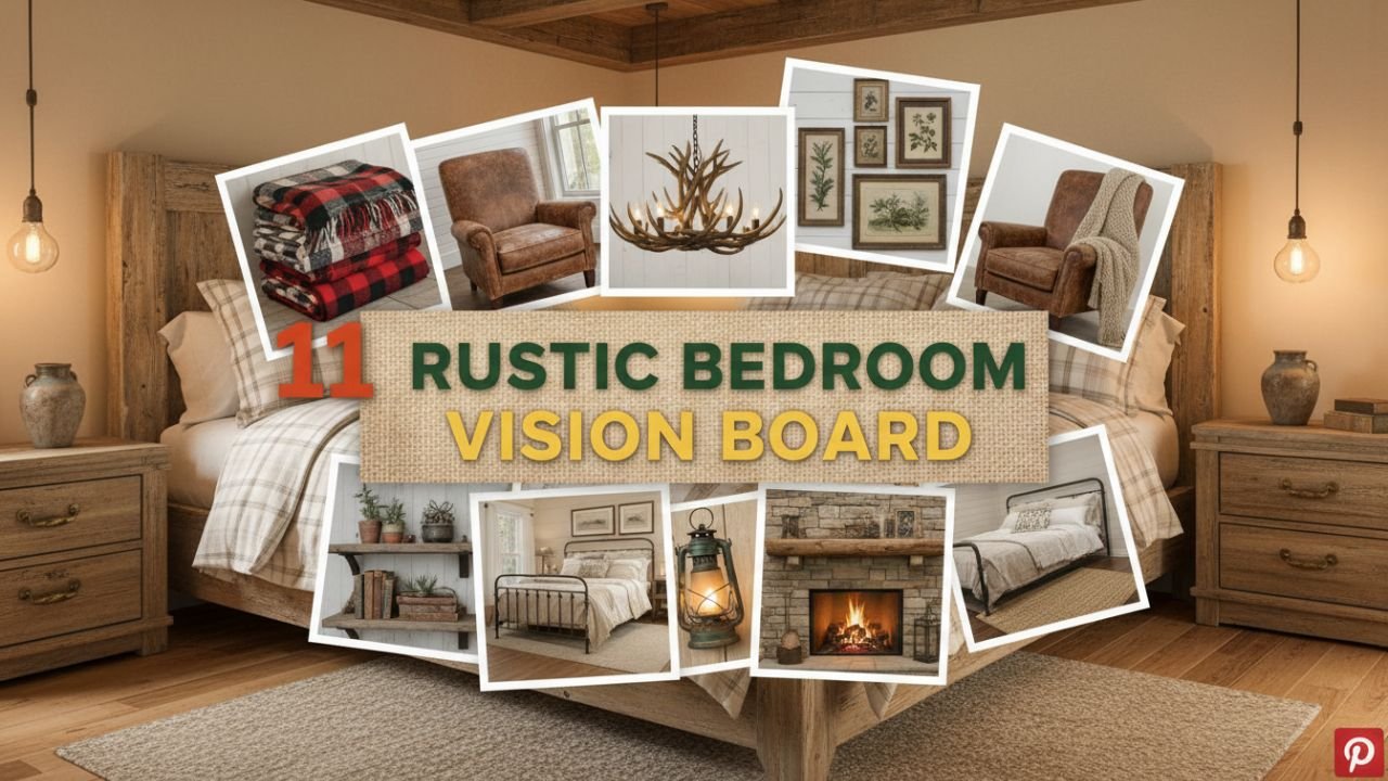 Rustic Bedroom Vision Board 11 Warm Wood & Cottagecore Touches