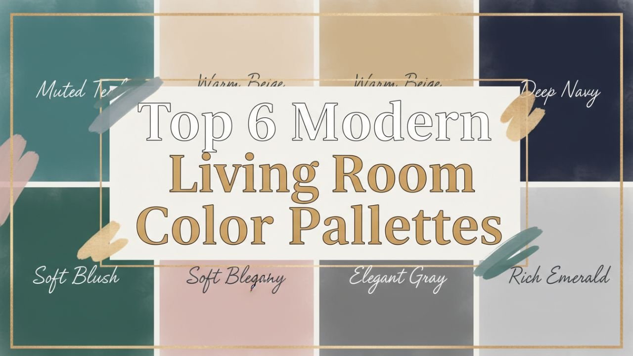 Top 6 Modern Living Room Color Palettes to Try This Year