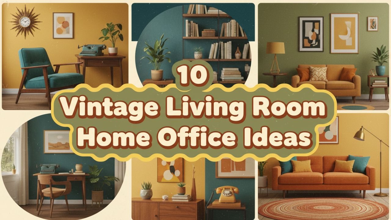 Vintage Charm 10 Living Room Home Office Ideas to Inspire You