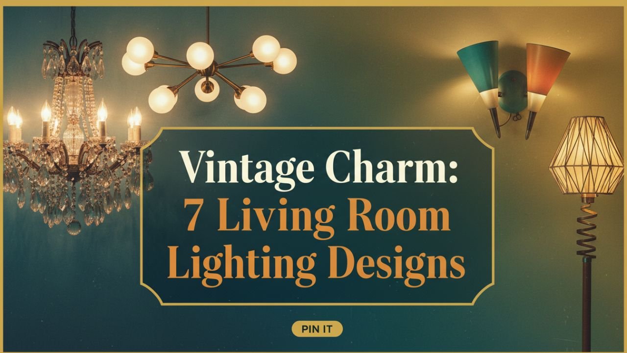 Vintage Charm 7 Living Room Lighting Designs with Retro Flair