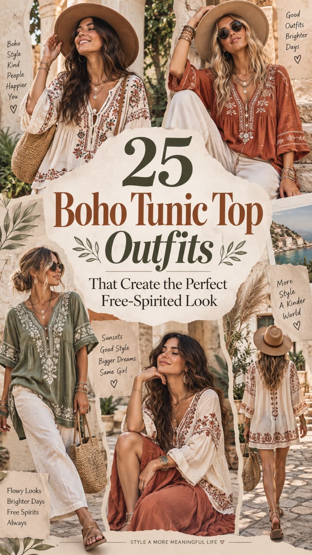 1. 25 Boho Tunic Top Outfits That Create the Perfect Free-Spirited Look