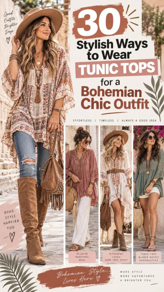 1. 30 Stylish Ways to Wear Tunic Tops for a Bohemian Chic Outfit