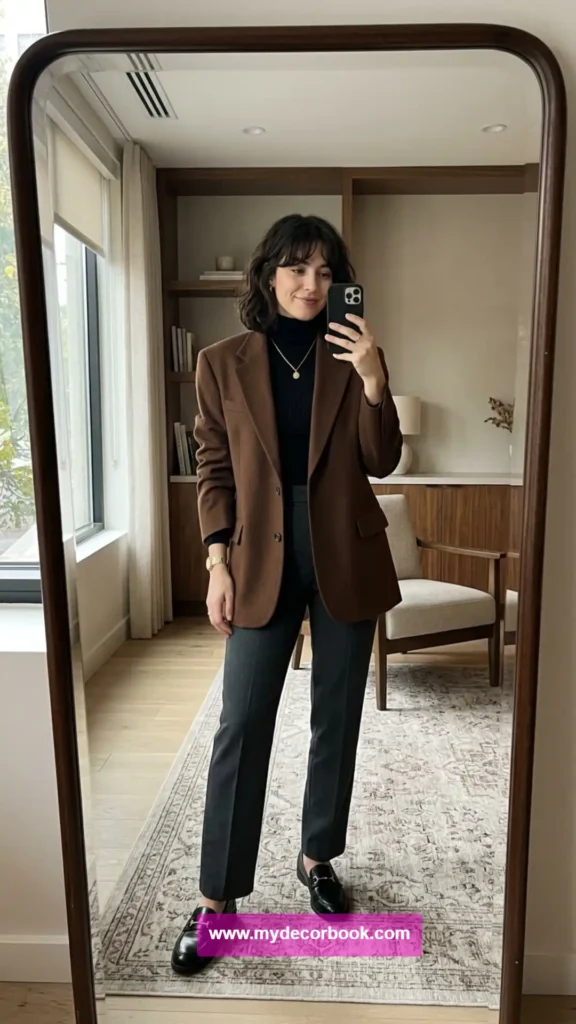 1. Oversized Blazer With Straight-Leg Trousers