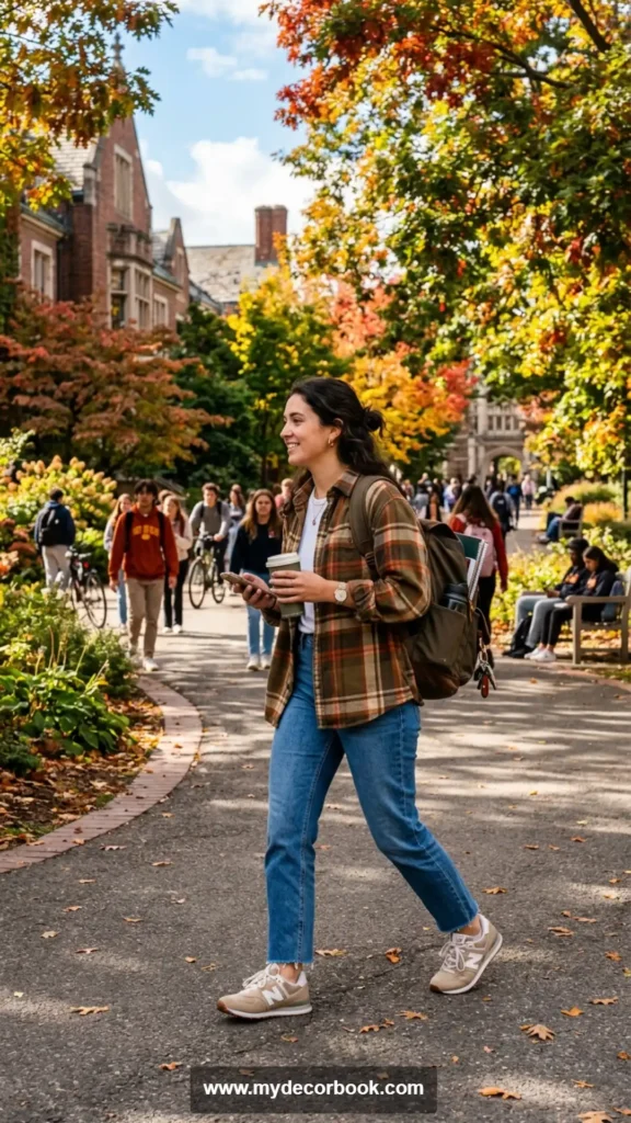 1. Oversized Flannel Shirt With Straight-Leg Jeans