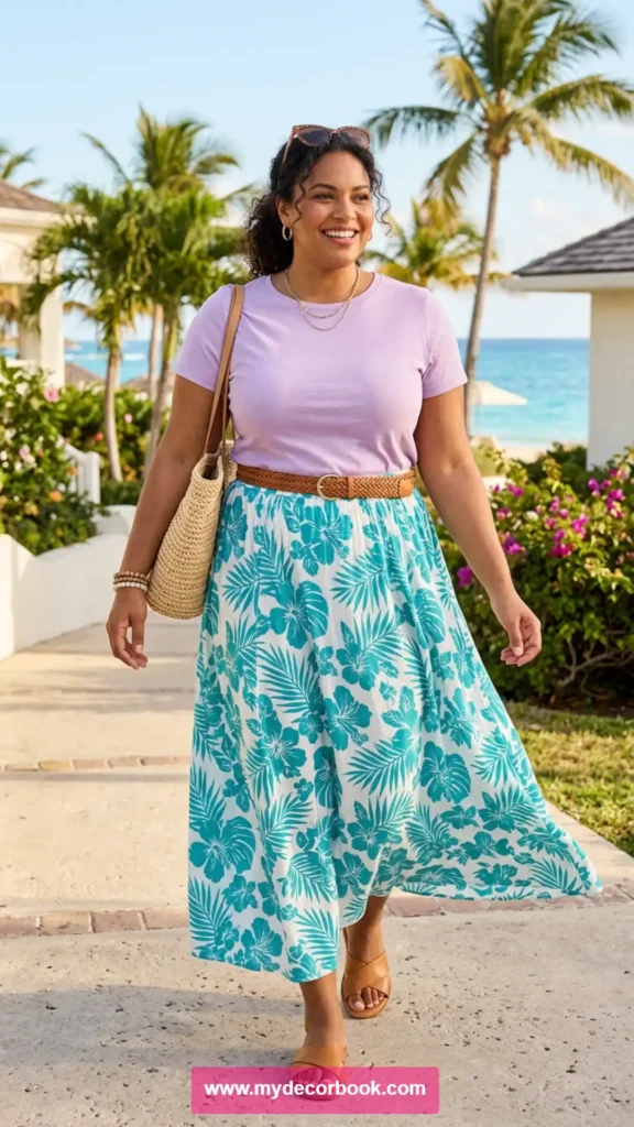 11. T-Shirt With Maxi Skirt