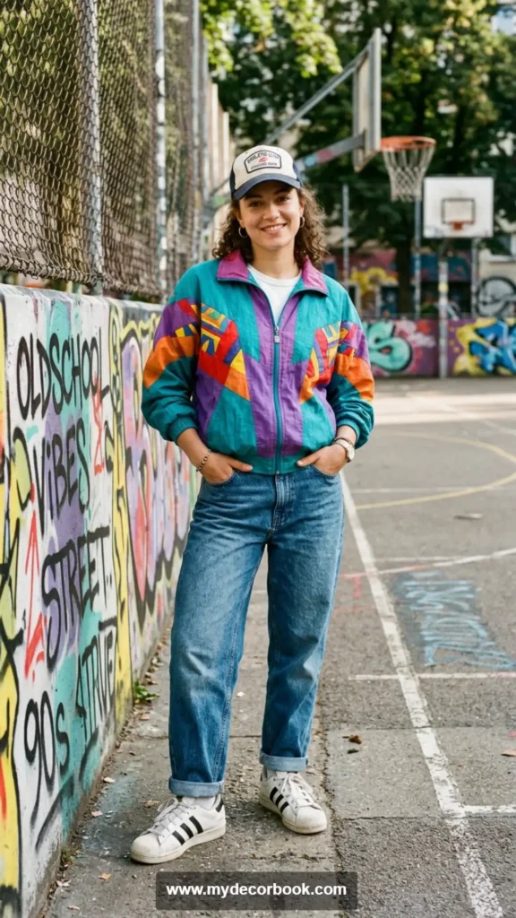 11. Track Jacket With Loose Jeans
