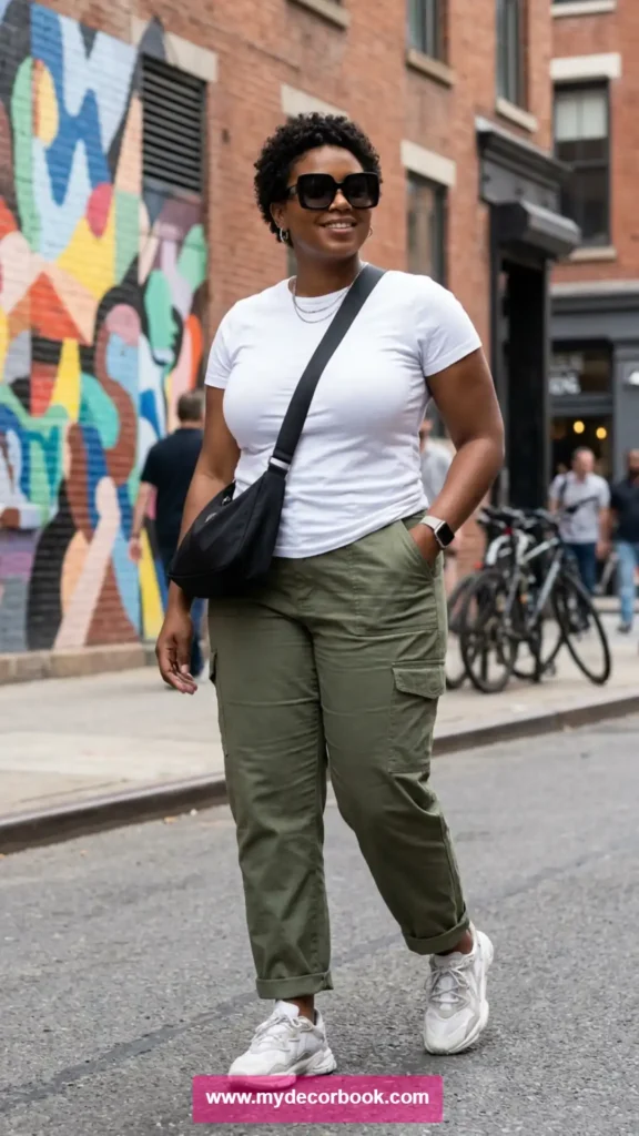 12. T-Shirt With Cargo Pants