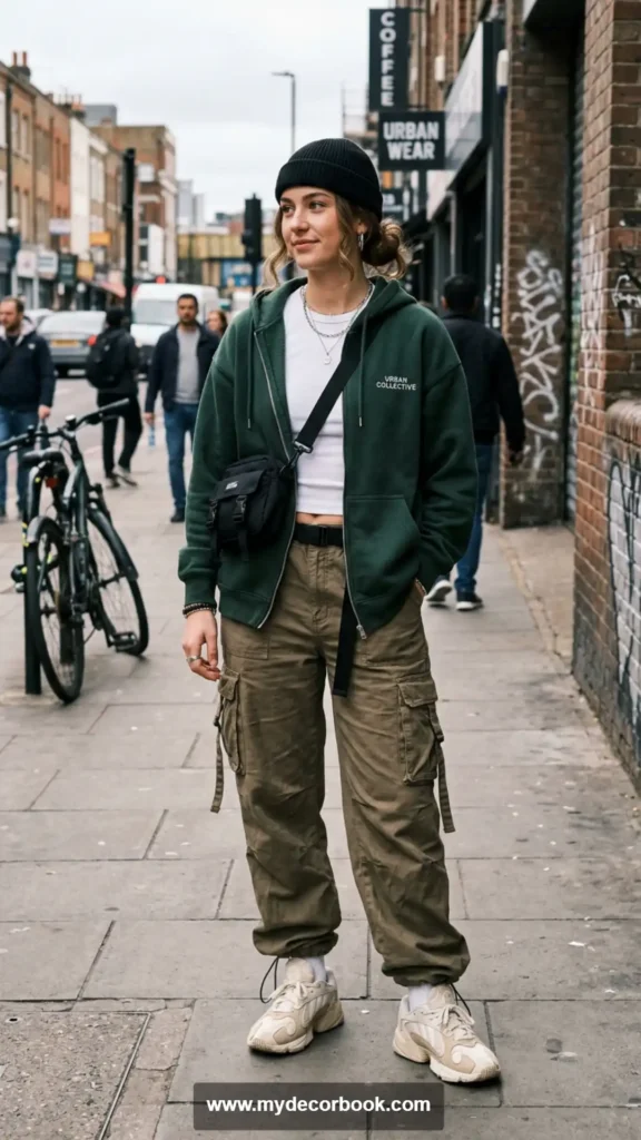 13. Cargo Pants With Baby Tee