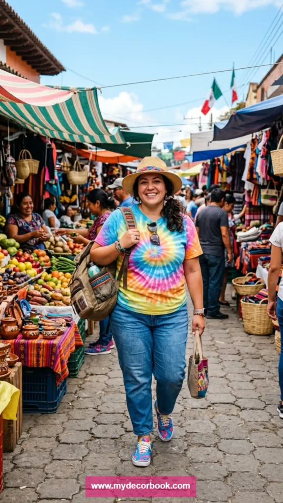 14. Plus Size Tie-Dye T Shirt With Relaxed Jeans