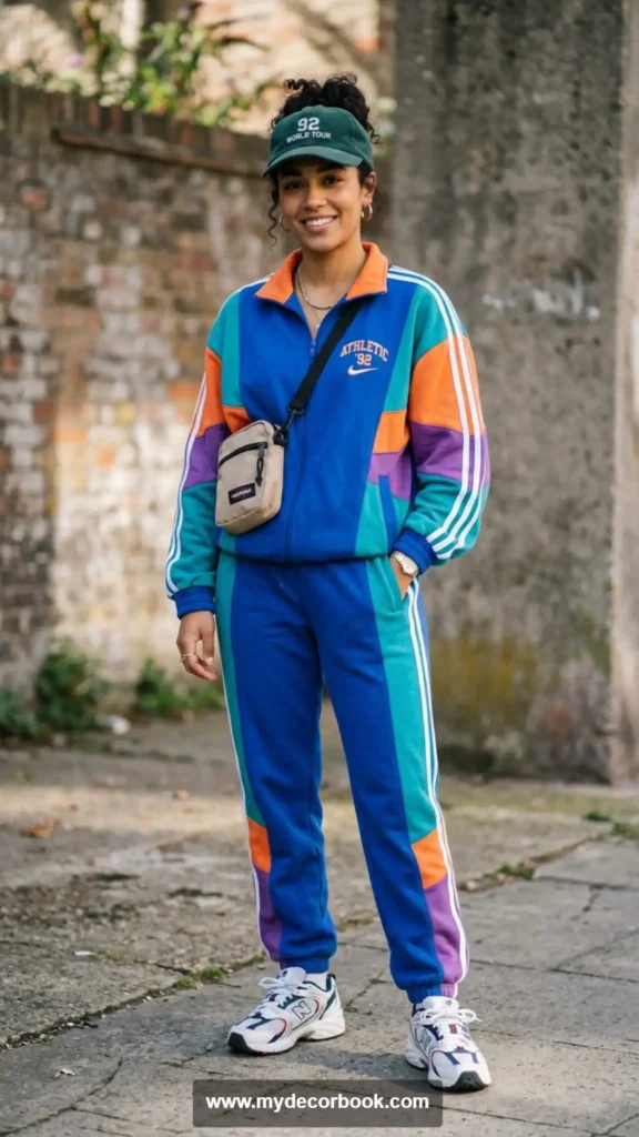 15. Matching Sweatsuit With Retro Sneakers