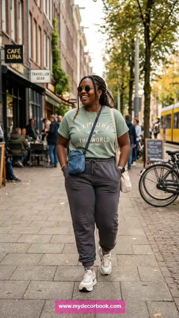 17. Plus Size T Shirt And Jogger Pants