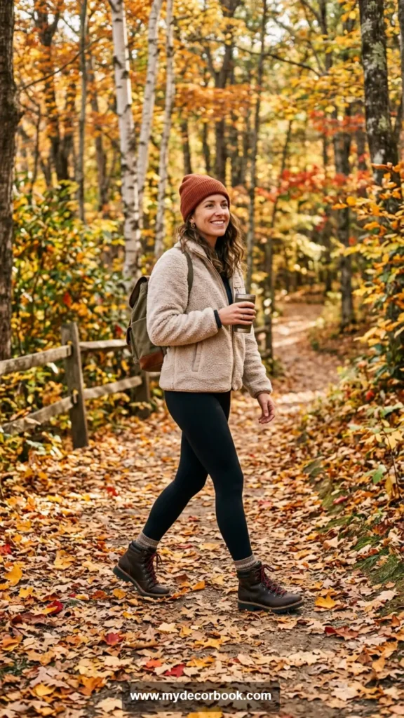 18. Cozy Fleece Jacket With Leggings