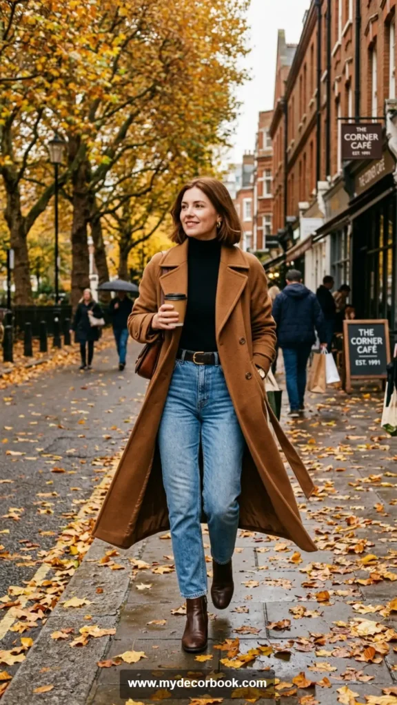 19. Long Wool Coat With Jeans