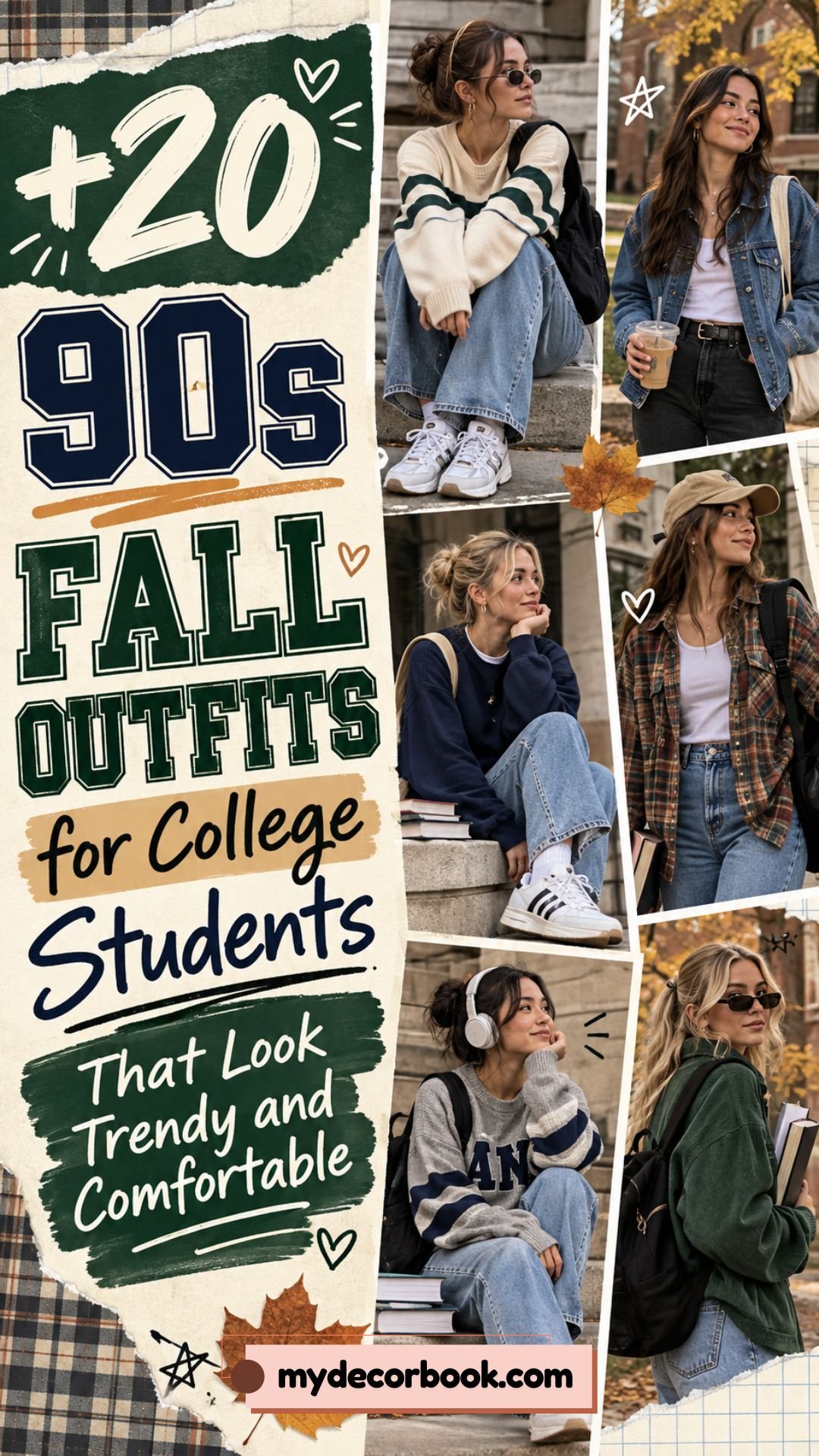 20 90s Fall Outfits for College Students That Look Trendy and Comfortable