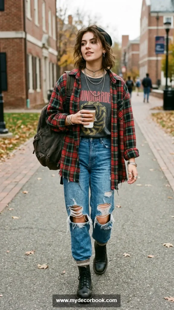 20. Grunge-Inspired Layered Outfit