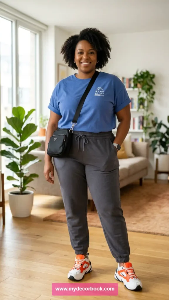 20. Plus Size T Shirt With Joggers