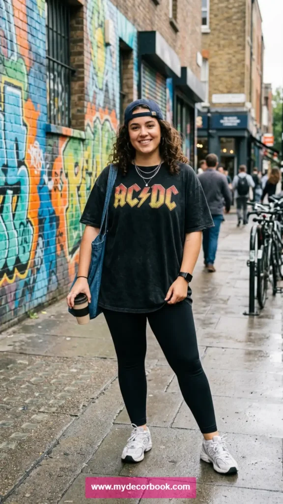 21. Baseball Cap Style With Oversized T-Shirt
