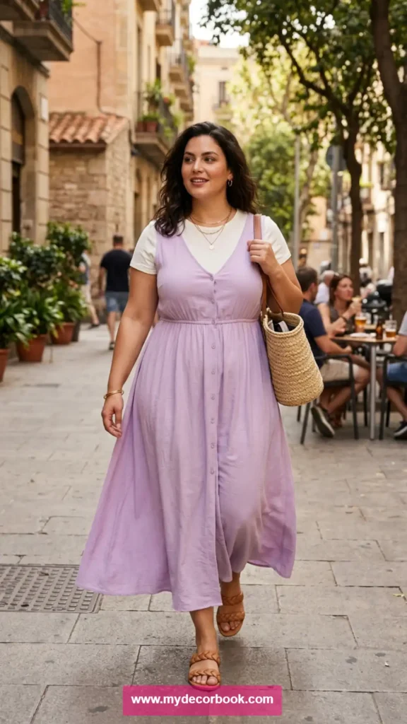 24. T-Shirt With Maxi Dress Layering