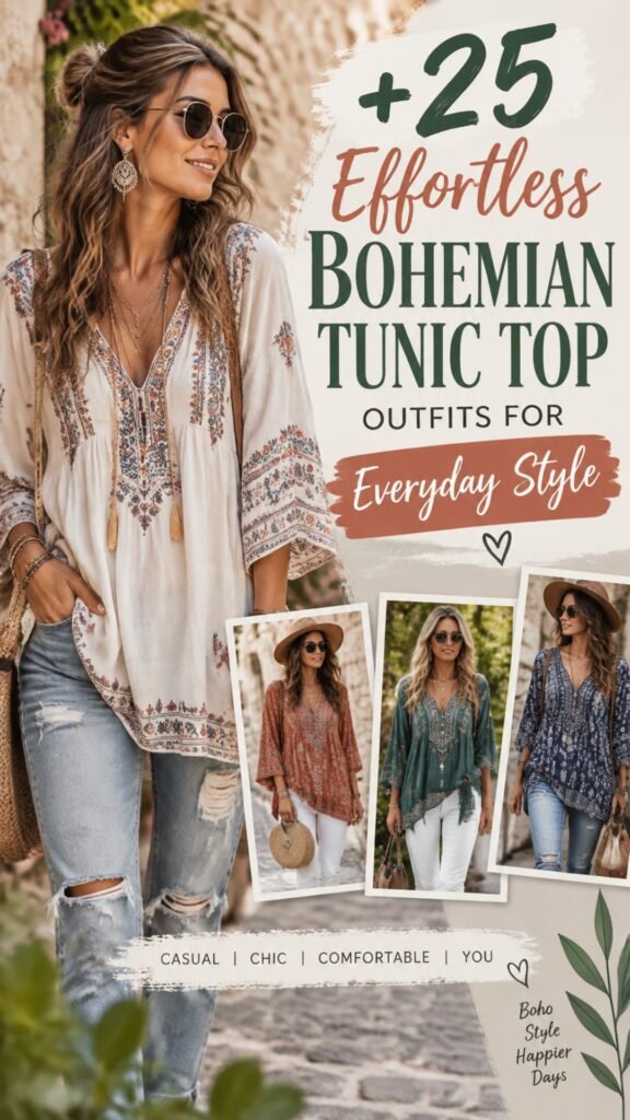 25 Effortless Bohemian Tunic Top Outfits for Everyday Style