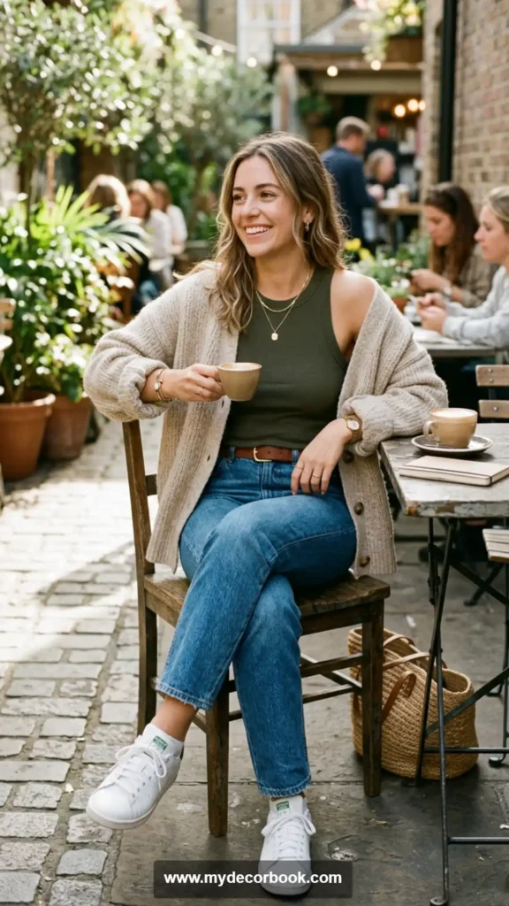 25. Ribbed Tank With Cardigan