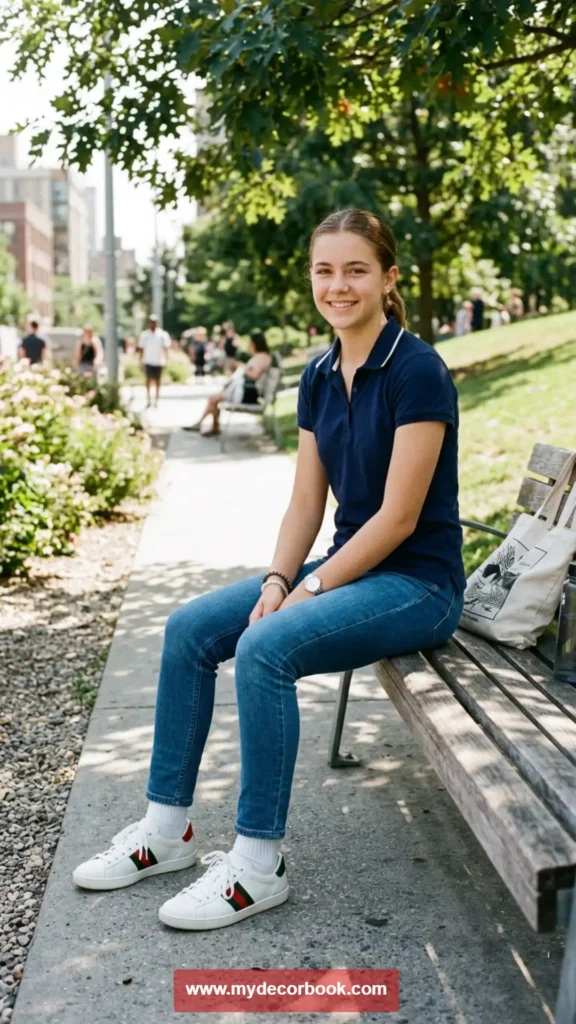 26. Polo Shirt with Jeans