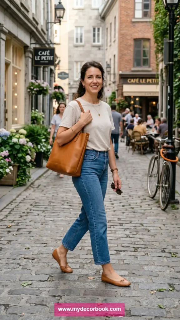 27. T Shirt With Ankle Jeans
