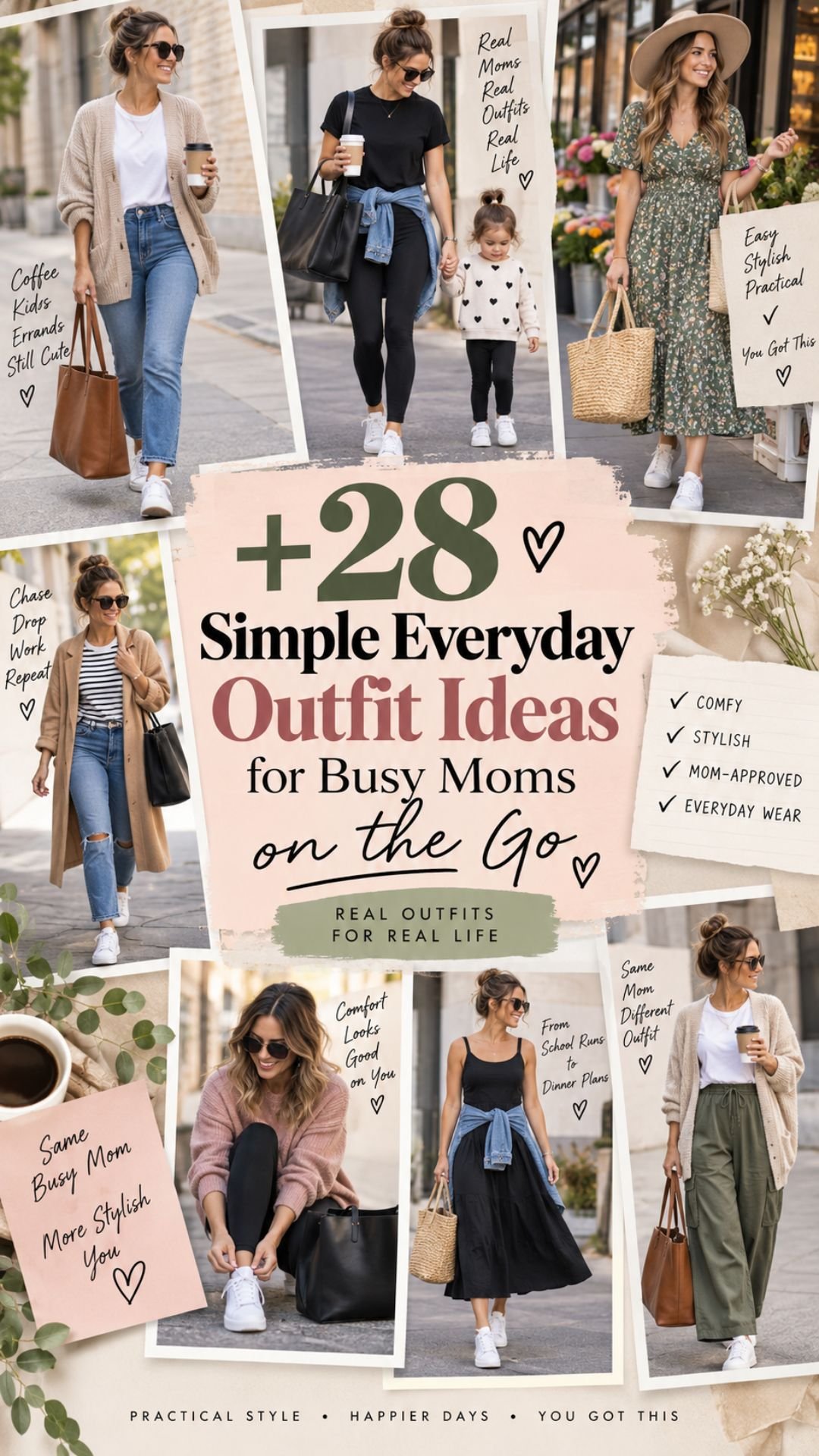 28 Simple Everyday Outfit Ideas for Busy Moms on the Go