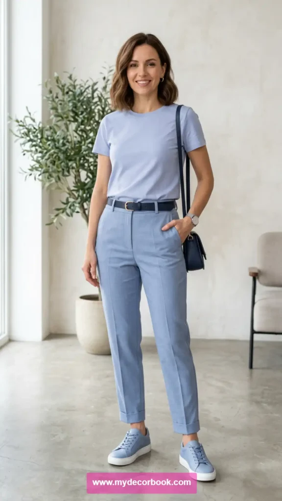 29. Color Coordinated T Shirt Outfit