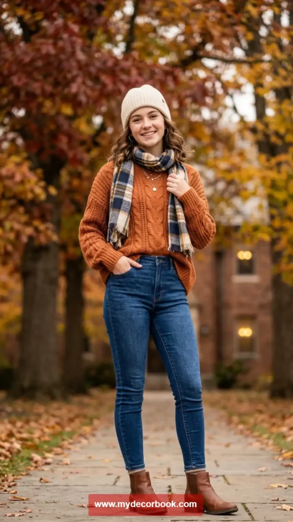 29. Cute Sweater with Jeans