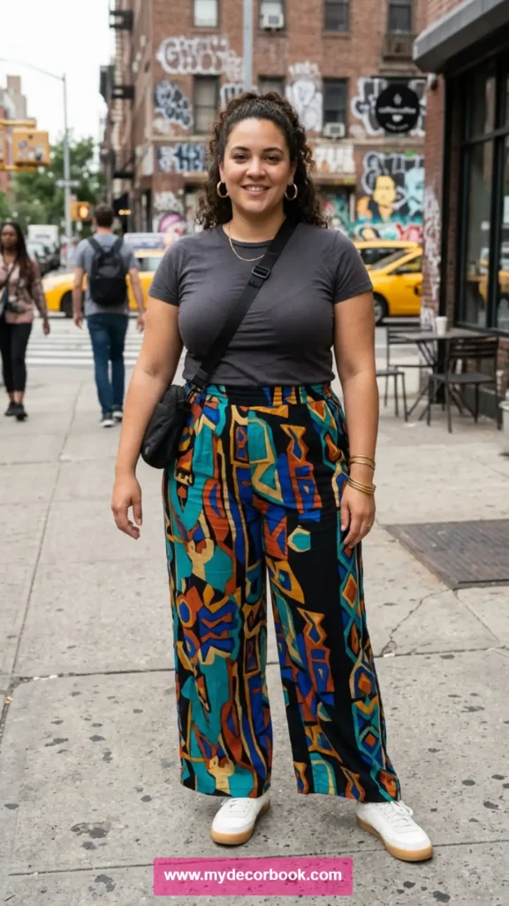 29. Street Style T Shirt With Printed Pants