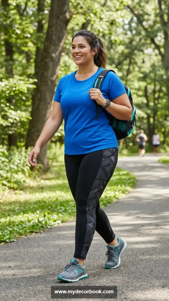 5. Athletic T-Shirt and Leggings for an Active Lifestyle
