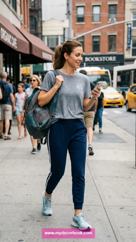 6. T Shirt With Joggers for Active Mom Days