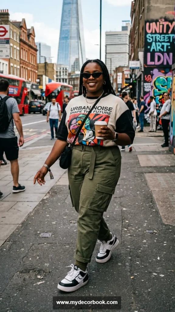 7. Oversized T Shirt with Cargo Pants for Streetwear Style