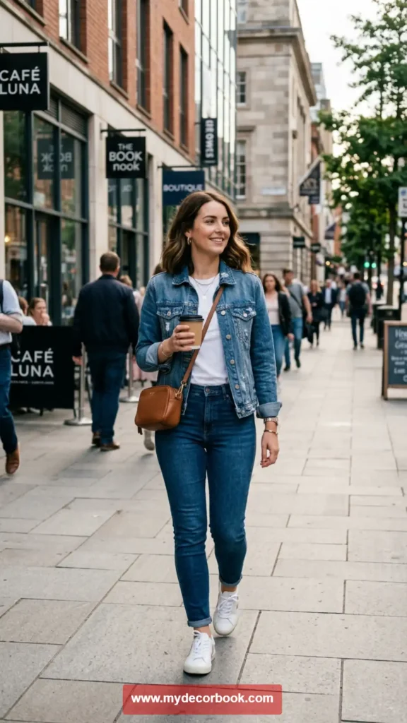 7. White Sneakers With Everyday Basics