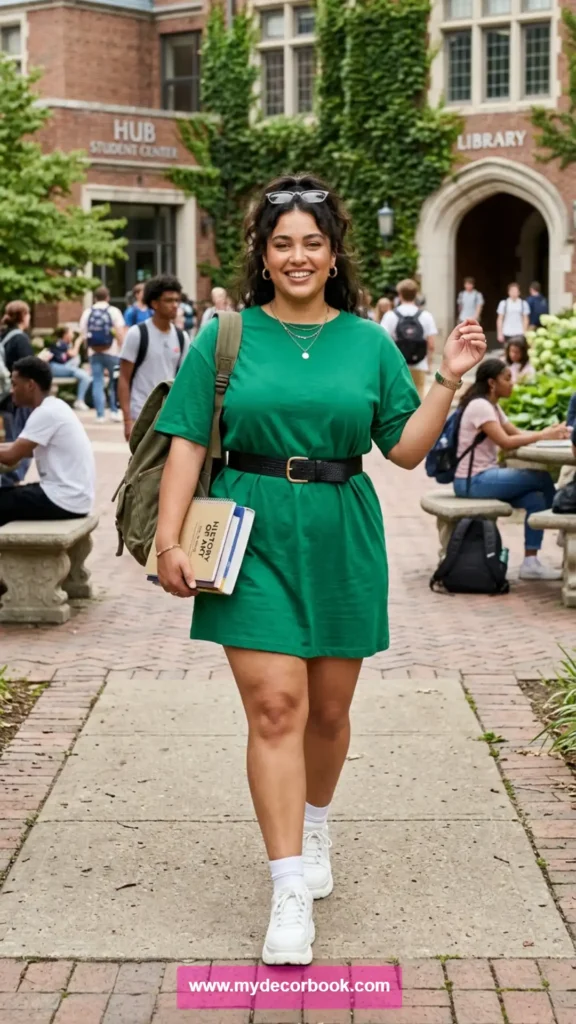 8. Plus Size T-Shirt Dress Style