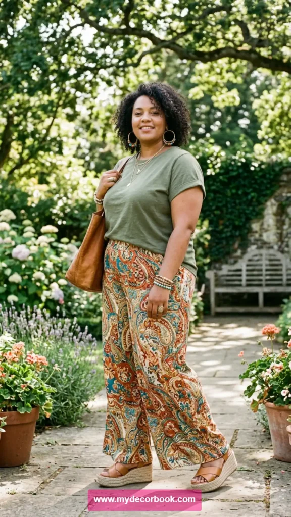 8. T-Shirt With Palazzo Pants