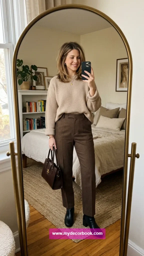 10. Rachel Inspired Neutral Toned Outfit