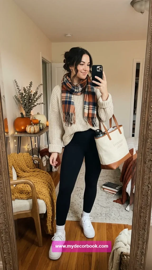 11. Oversized Sweater With Leggings