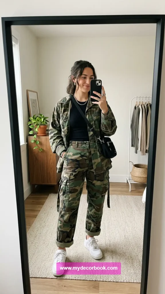 16. Camouflage Cargo Outfit