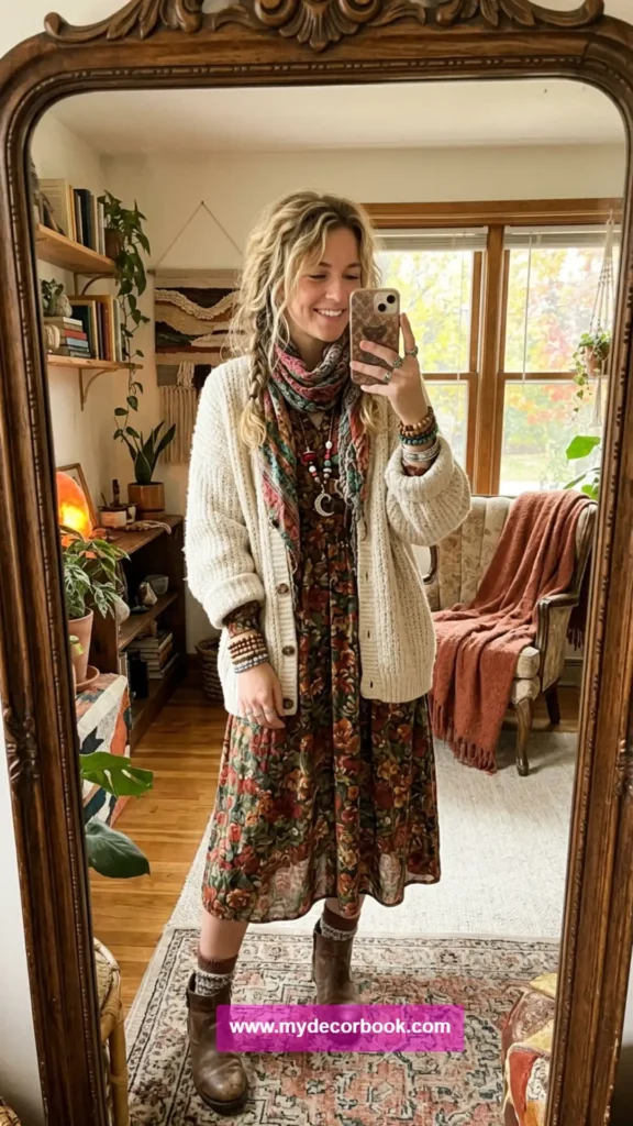 5. Phoebe Buffay Inspired Bohemian Layers