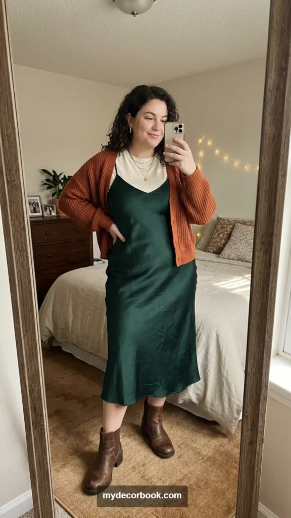 6. Slip Dress Layered Over a Fitted T-Shirt
